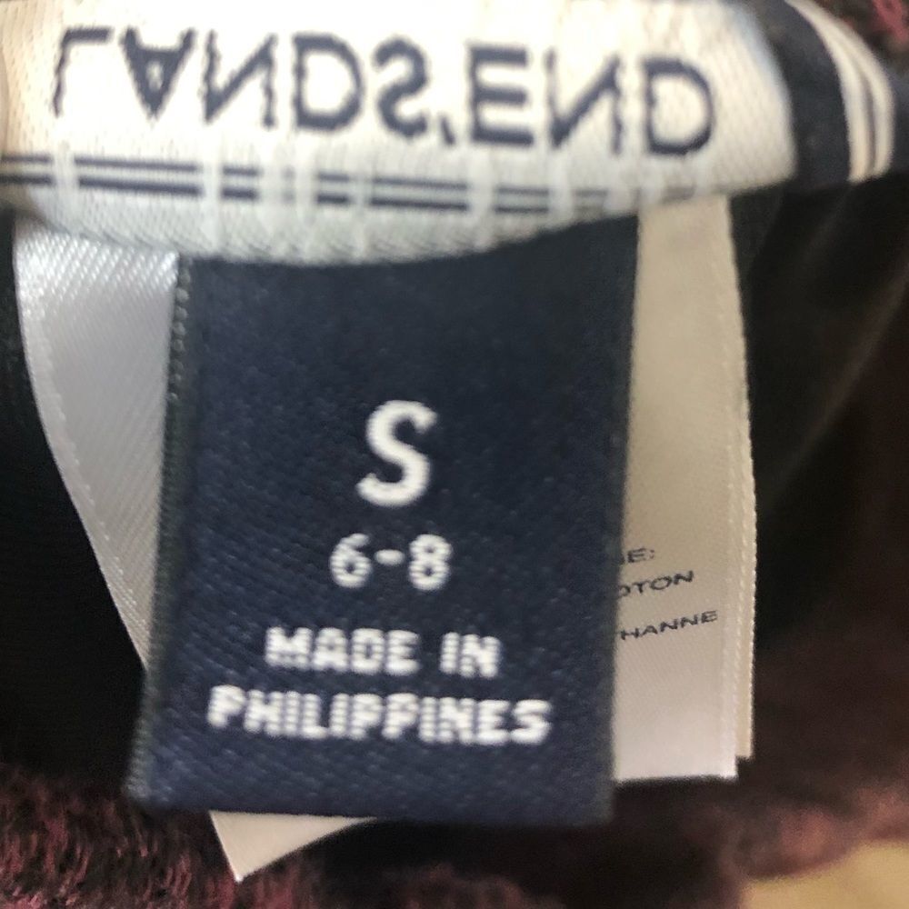 Lands’ End midi burgundy skirt, size small - Picture 7 of 8